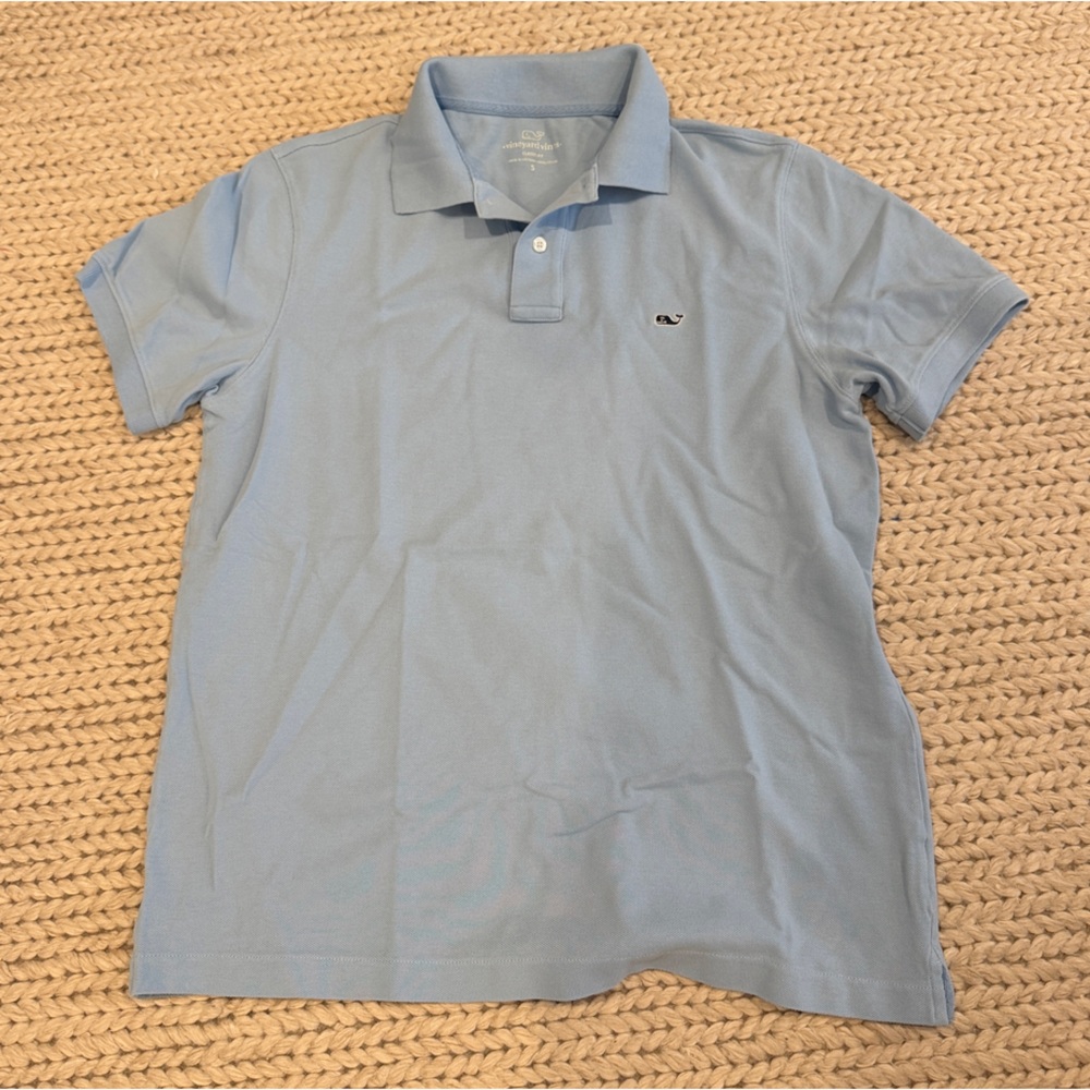 Vineyard Vines Men's Light Blue Polo